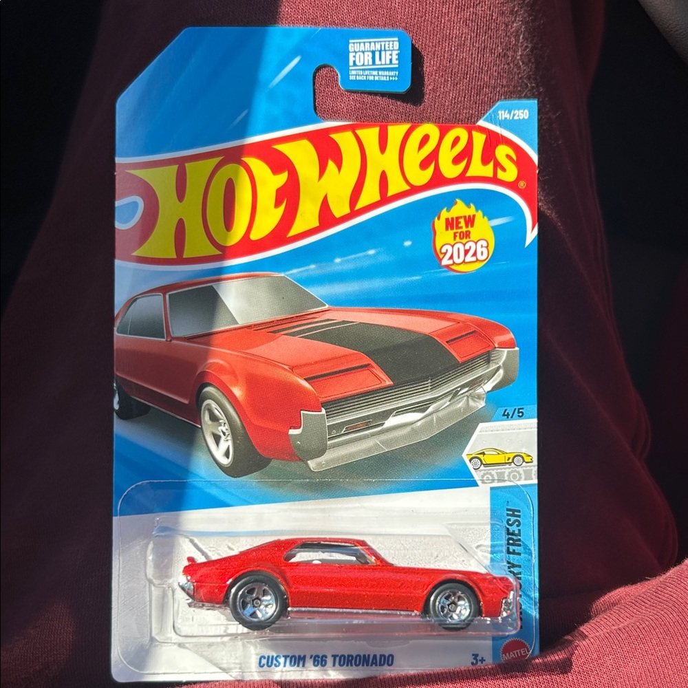 Custom '66 Toronado Red Die-Cast Hot Wheels NEW